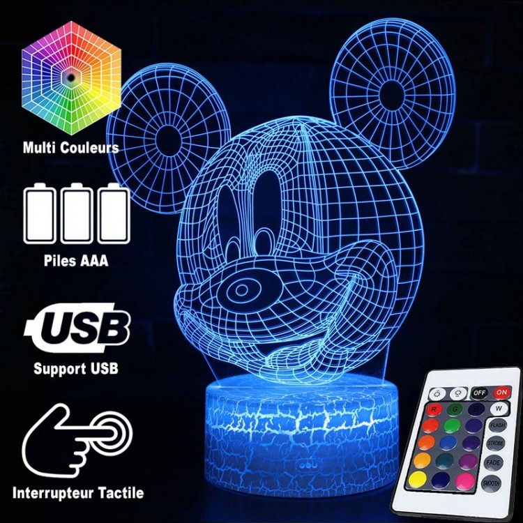 Stornfield | Mickey Head 3D Lamp