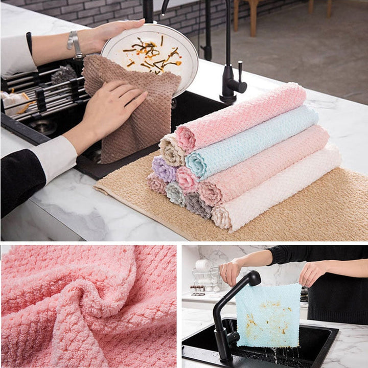 Micro Fiber Cleaning Cloth Water Absorption Kitchen Rags Towel | Stornfield