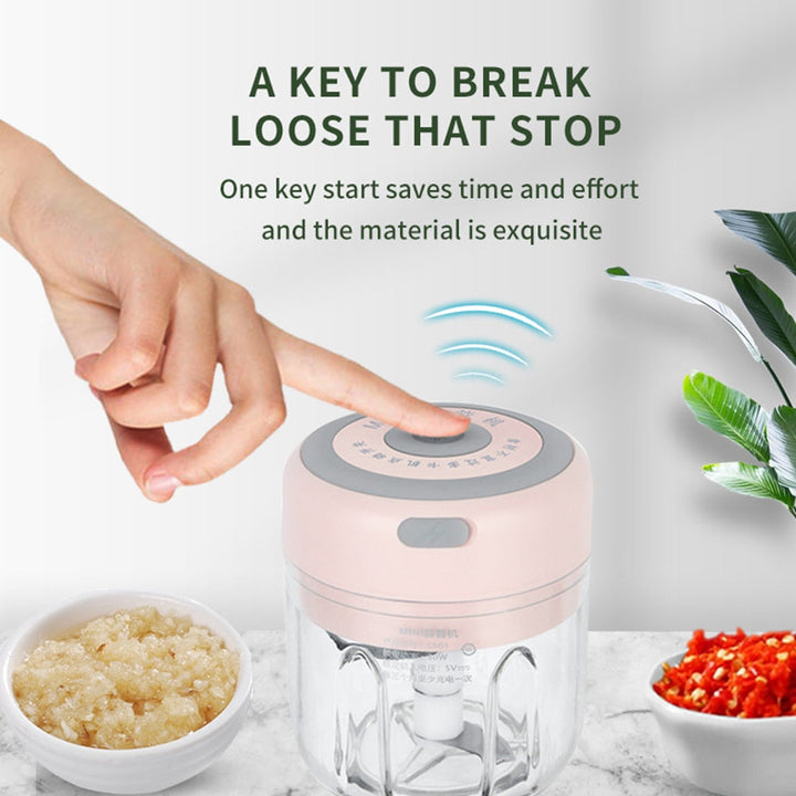 Mini Electric Garlic USB Charging Ginger Masher Crusher Machine | Stornfield