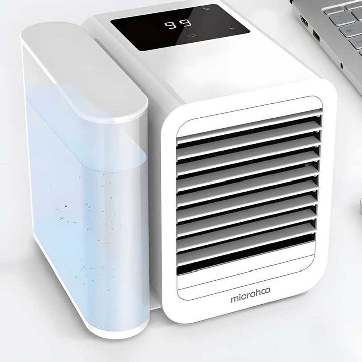 MicroCool Mini Air Conditioner Portable Evaporative Swamp Cooler with 1000ml Water Tank | Stornfield