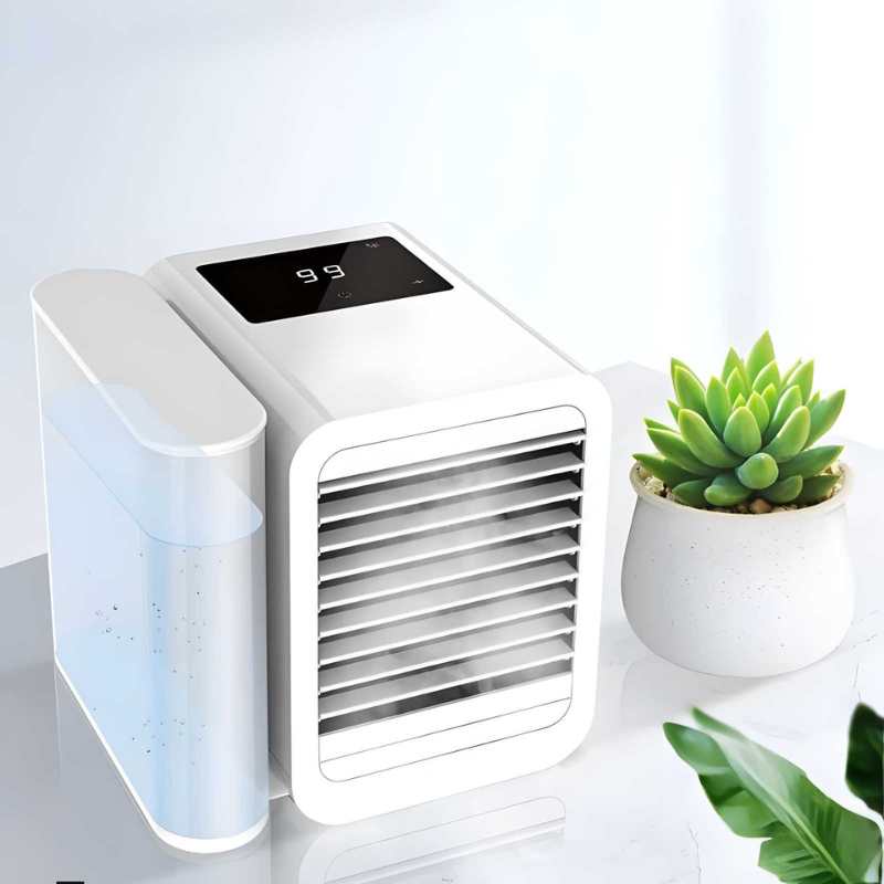 MicroCool Mini Air Conditioner Portable Evaporative Swamp Cooler with 1000ml Water Tank | Stornfield