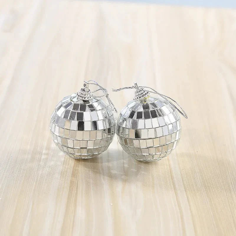 Mini Rotating Mirrored Glass Disco Balls for Parties | Stornfield
