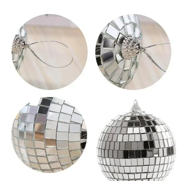 Mini Rotating Mirrored Glass Disco Balls for Parties | Stornfield