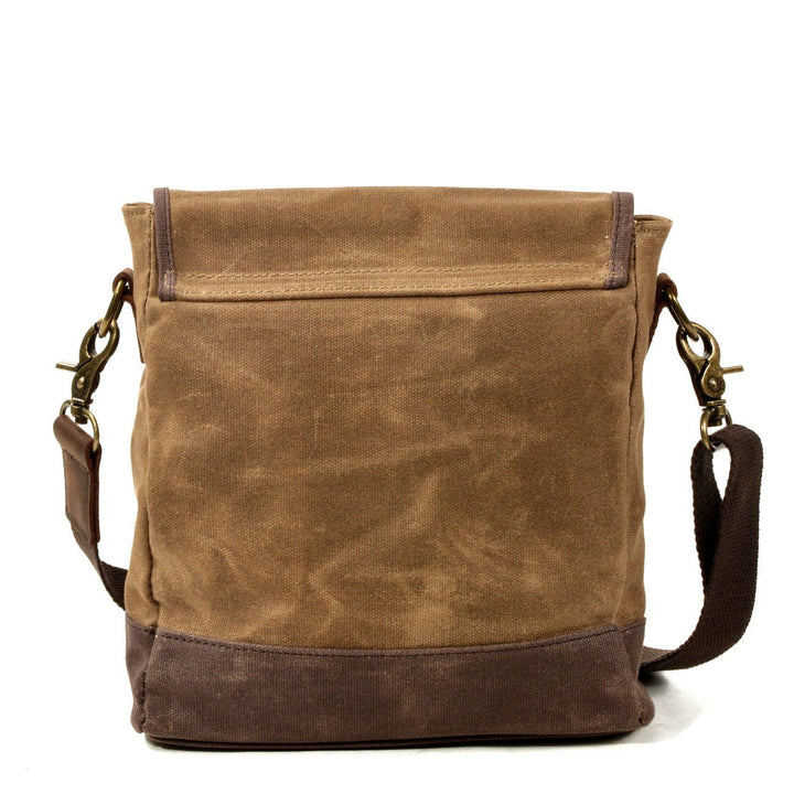 Stornfield | HorizonPath - Compact Vintage Shoulder Bag - High Quality Waxed Cotton and Full-Grain Leather
