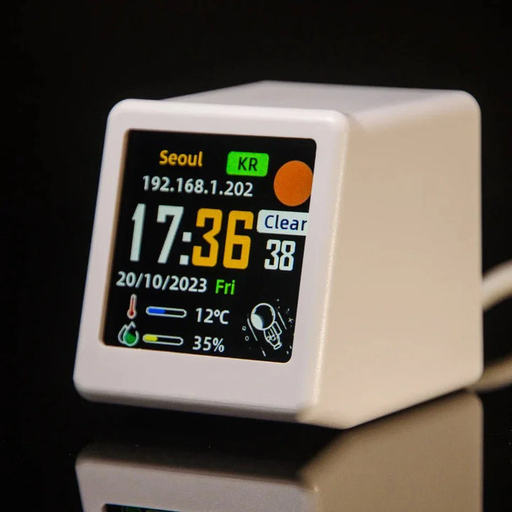 Mini Smart WIFI Multi Function Clock in Stylish Plastic | Stornfield