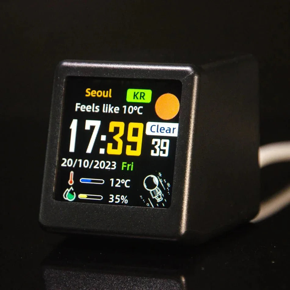 Mini Smart WIFI Multi Function Clock in Stylish Plastic | Stornfield