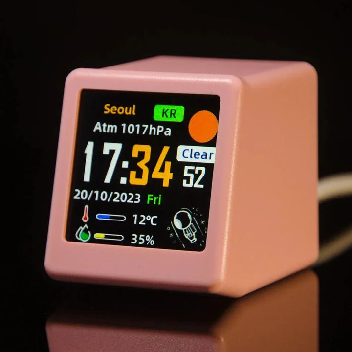 Mini Smart WIFI Multi Function Clock in Stylish Plastic | Stornfield
