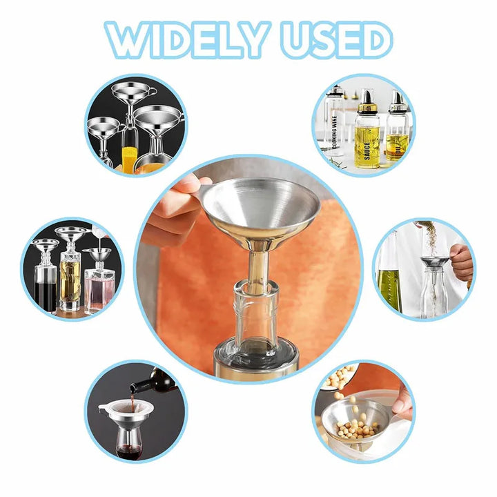 Mini Stainless Steel Kitchen Funnels Essential Oil Filling Funnel Set | Stornfield