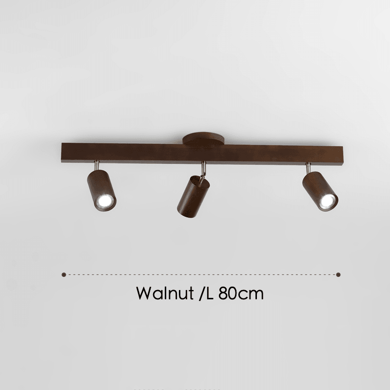 Wooden Ceiling Lamp Adjustable with Warm Light and Minimalist Design | Stornfield