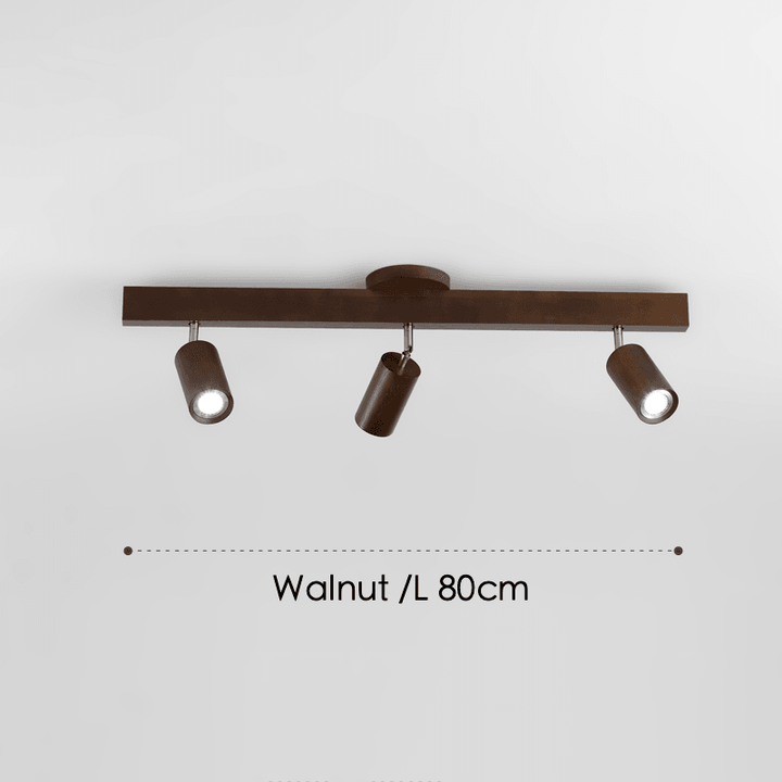 Wooden Ceiling Lamp Adjustable with Warm Light and Minimalist Design | Stornfield