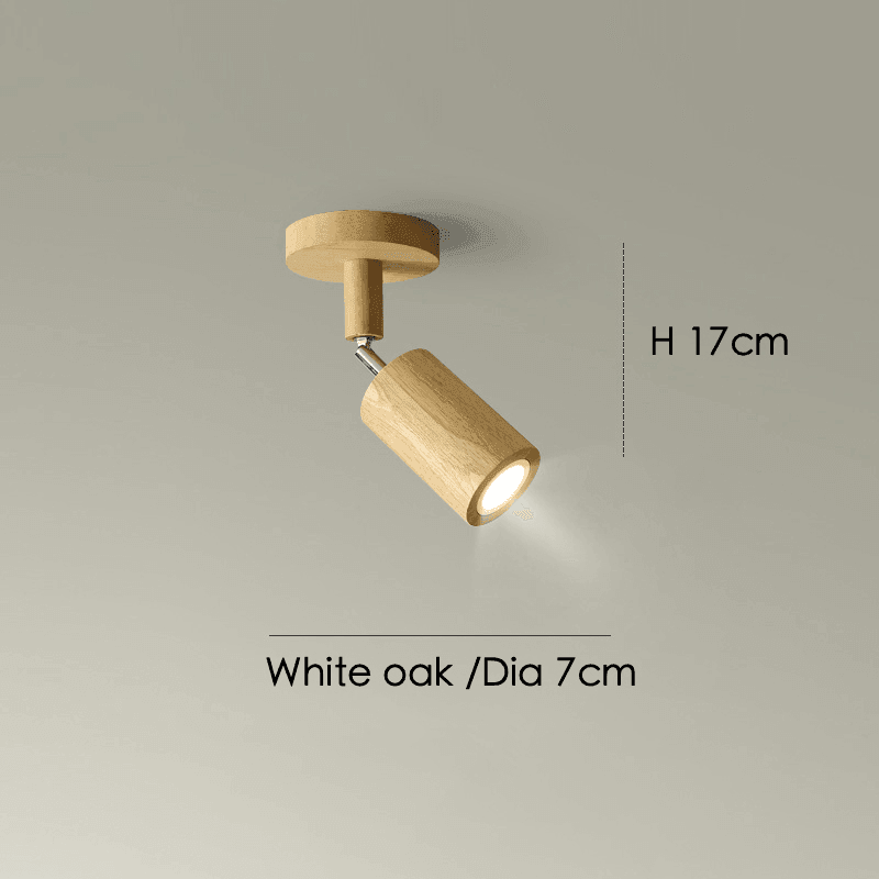Wooden Ceiling Lamp Adjustable with Warm Light and Minimalist Design | Stornfield