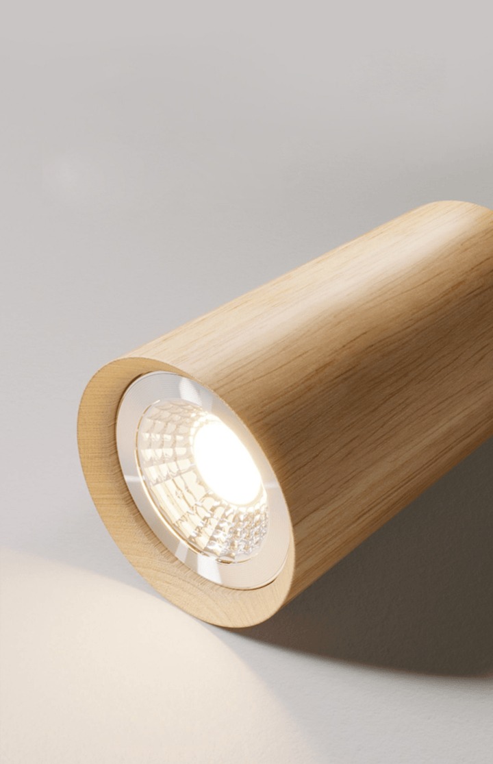 Wooden Ceiling Lamp Adjustable with Warm Light and Minimalist Design | Stornfield