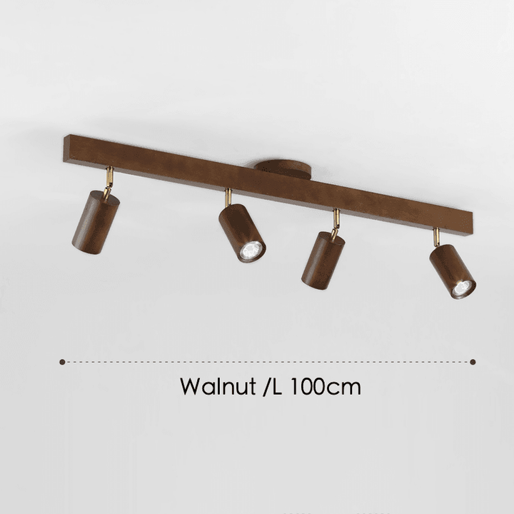 Wooden Ceiling Lamp Adjustable with Warm Light and Minimalist Design | Stornfield