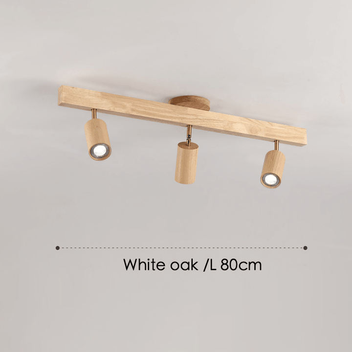 Wooden Ceiling Lamp Adjustable with Warm Light and Minimalist Design | Stornfield
