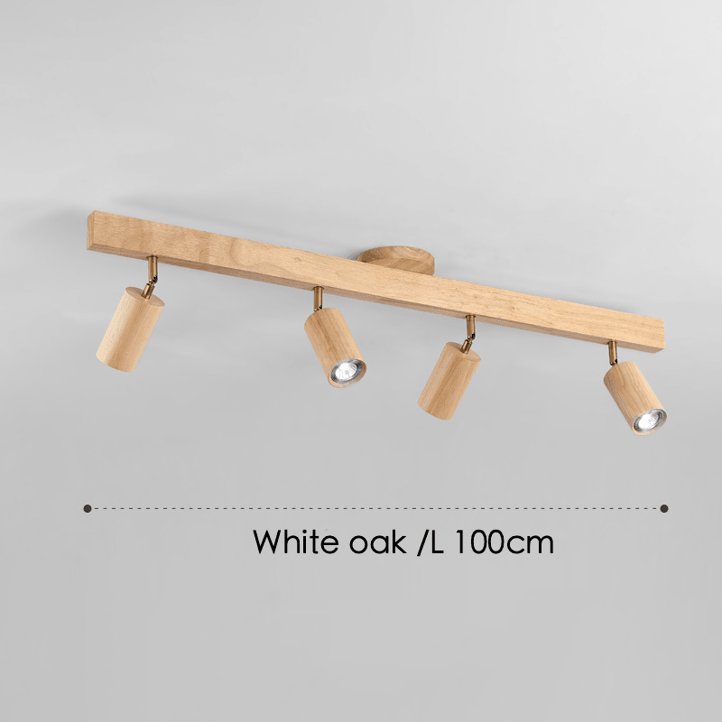 Wooden Ceiling Lamp Adjustable with Warm Light and Minimalist Design | Stornfield