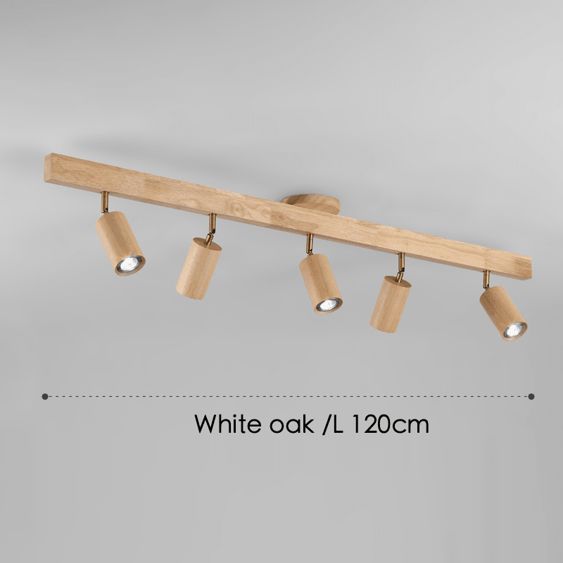 Wooden Ceiling Lamp Adjustable with Warm Light and Minimalist Design | Stornfield