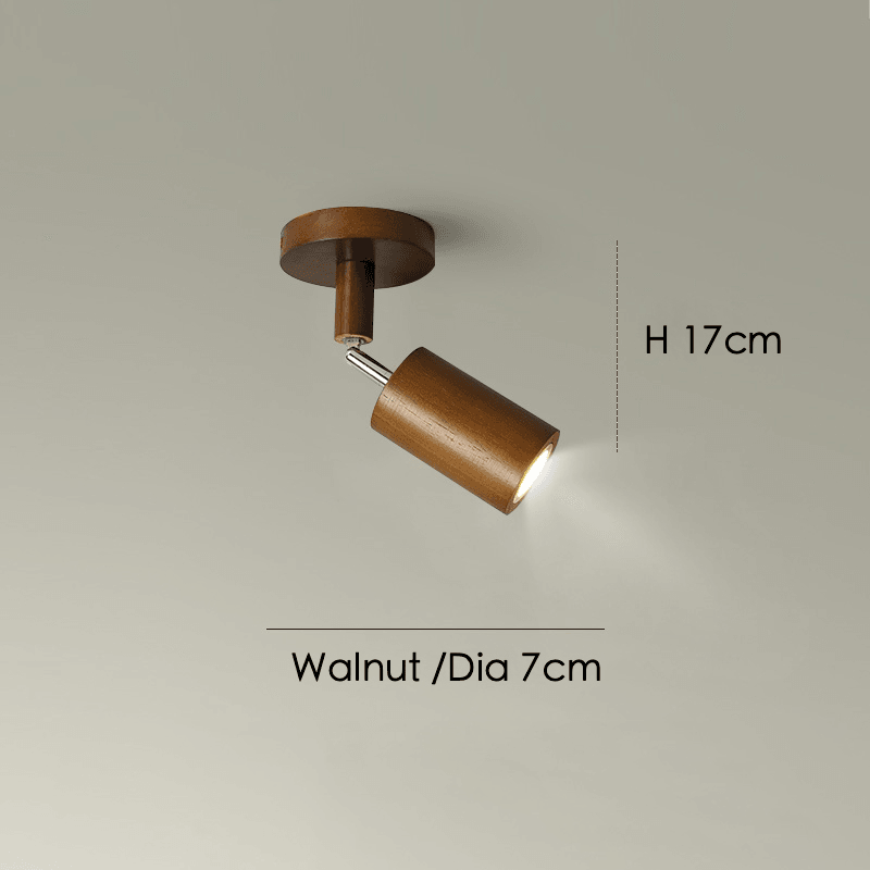 Wooden Ceiling Lamp Adjustable with Warm Light and Minimalist Design | Stornfield