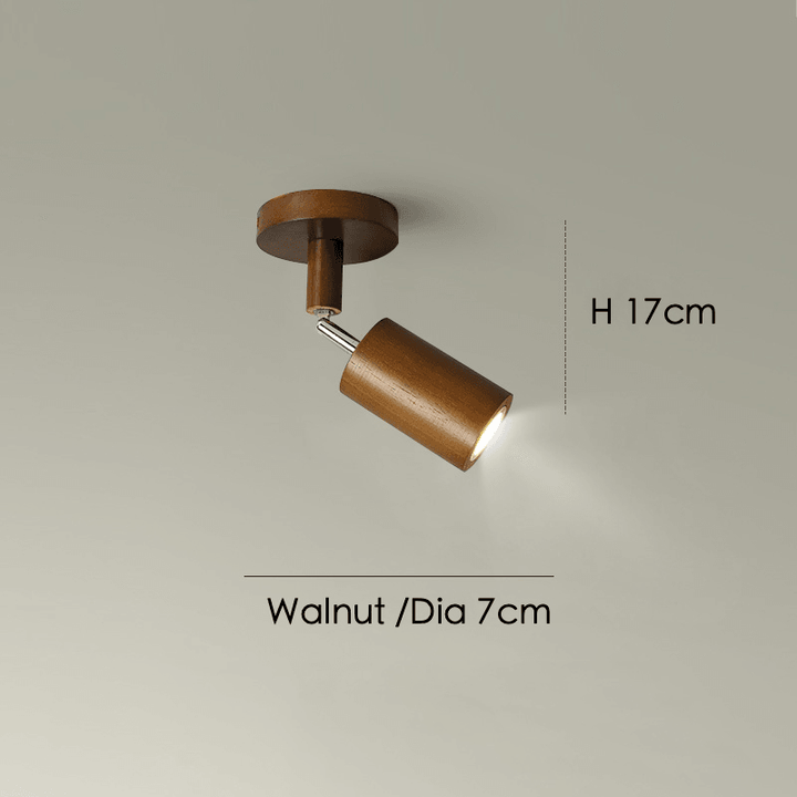 Wooden Ceiling Lamp Adjustable with Warm Light and Minimalist Design | Stornfield