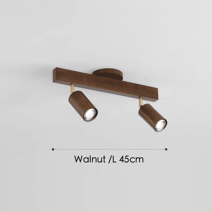 Wooden Ceiling Lamp Adjustable with Warm Light and Minimalist Design | Stornfield