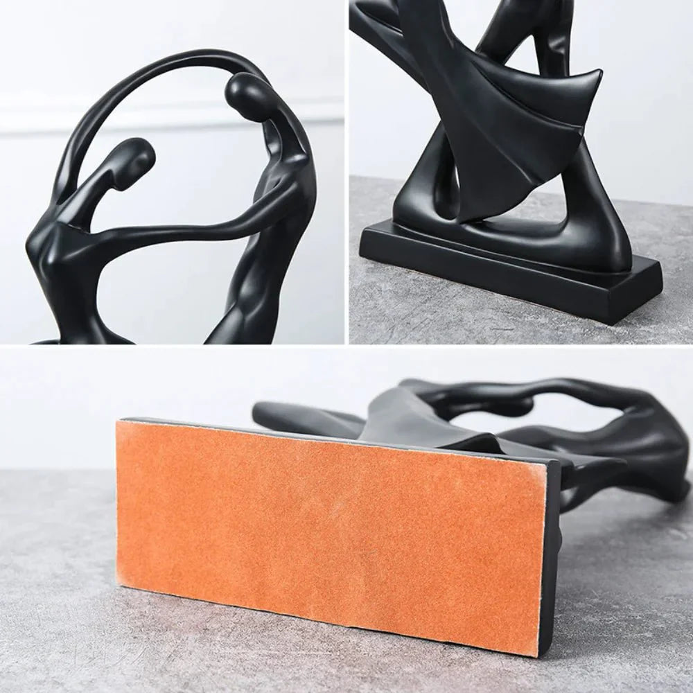Modern Abstract Dancers Ornament - Resin Home Decor Accent | Stornfield