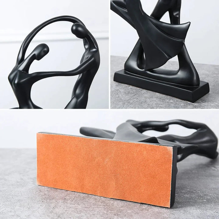 Modern Abstract Dancers Ornament - Resin Home Decor Accent | Stornfield