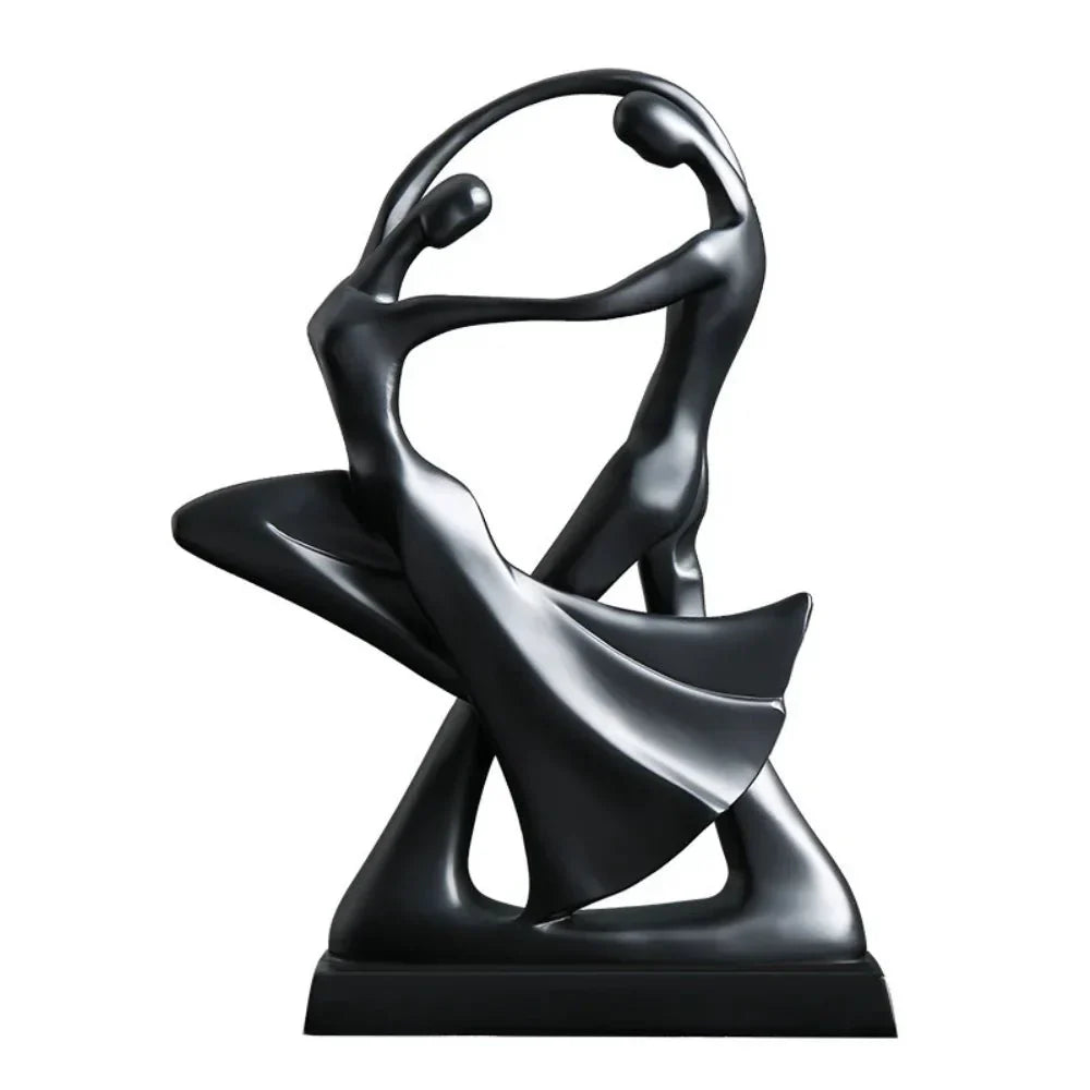 Modern Abstract Dancers Ornament - Resin Home Decor Accent | Stornfield