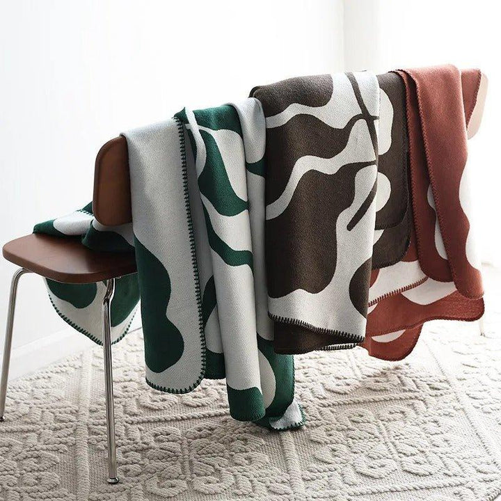 Stornfield | Modern Abstract Bohemian Style Blanket – Nordic Style Blanket, Bed Throw, Bedspread