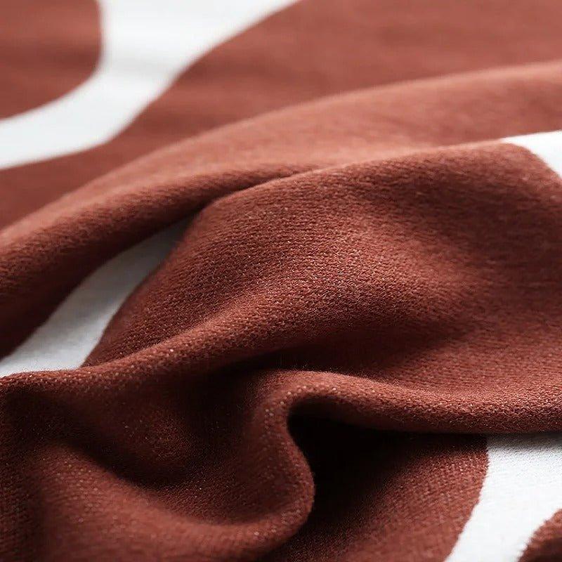 Stornfield | Modern Abstract Bohemian Style Blanket – Nordic Style Blanket, Bed Throw, Bedspread