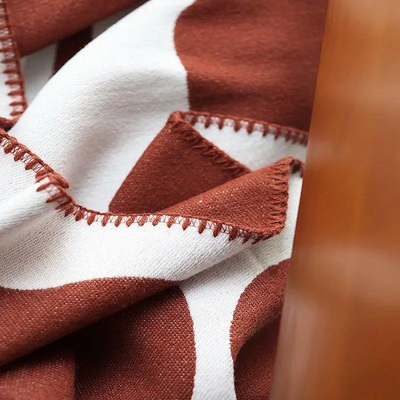 Stornfield | Modern Abstract Bohemian Style Blanket – Nordic Style Blanket, Bed Throw, Bedspread