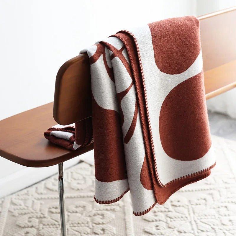 Stornfield | Modern Abstract Bohemian Style Blanket – Nordic Style Blanket, Bed Throw, Bedspread