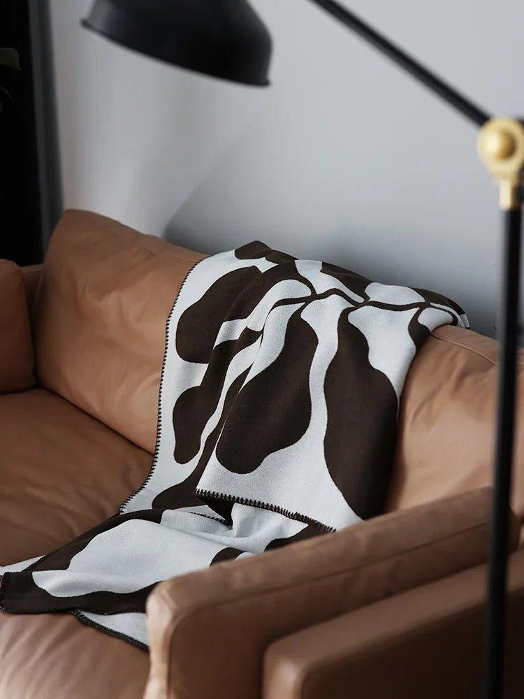 Stornfield | Modern Abstract Bohemian Style Blanket – Nordic Style Blanket, Bed Throw, Bedspread