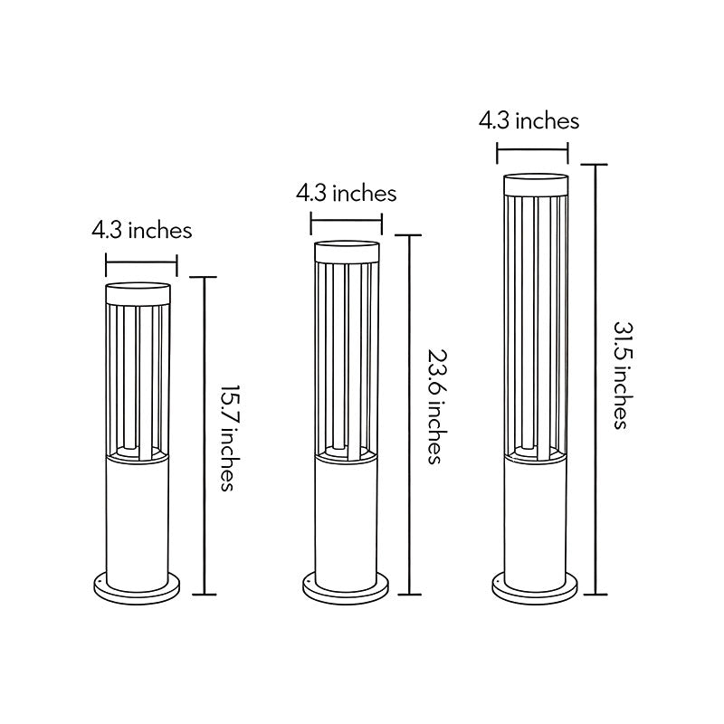 Halo Cutout Bollard Light | Stornfield