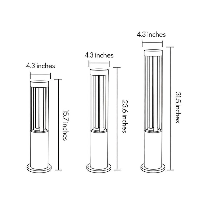 Halo Cutout Bollard Light | Stornfield