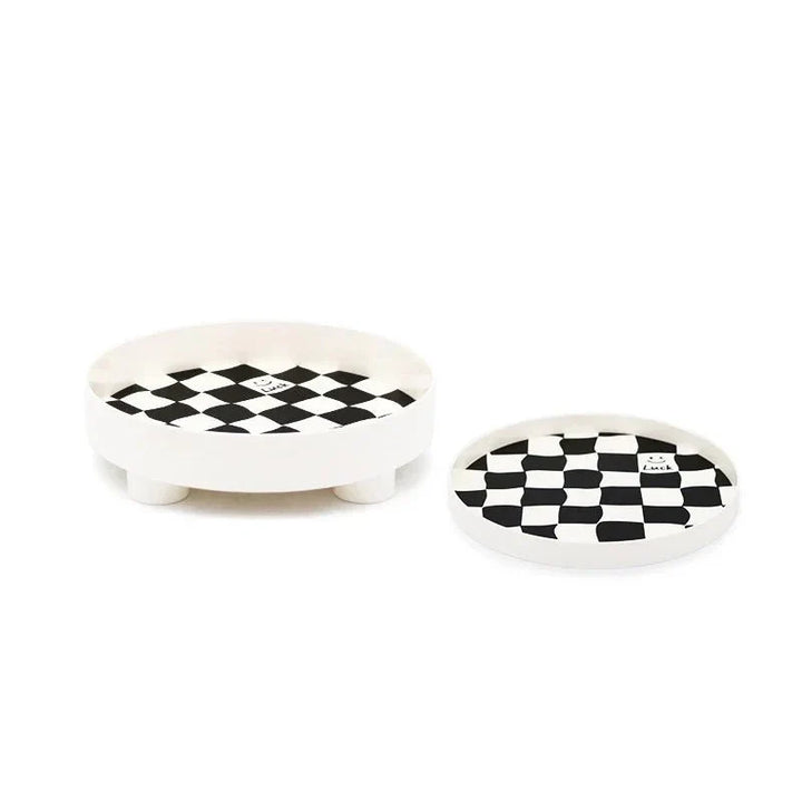 Stornfield | Monochromatic Checkered Storage Tray