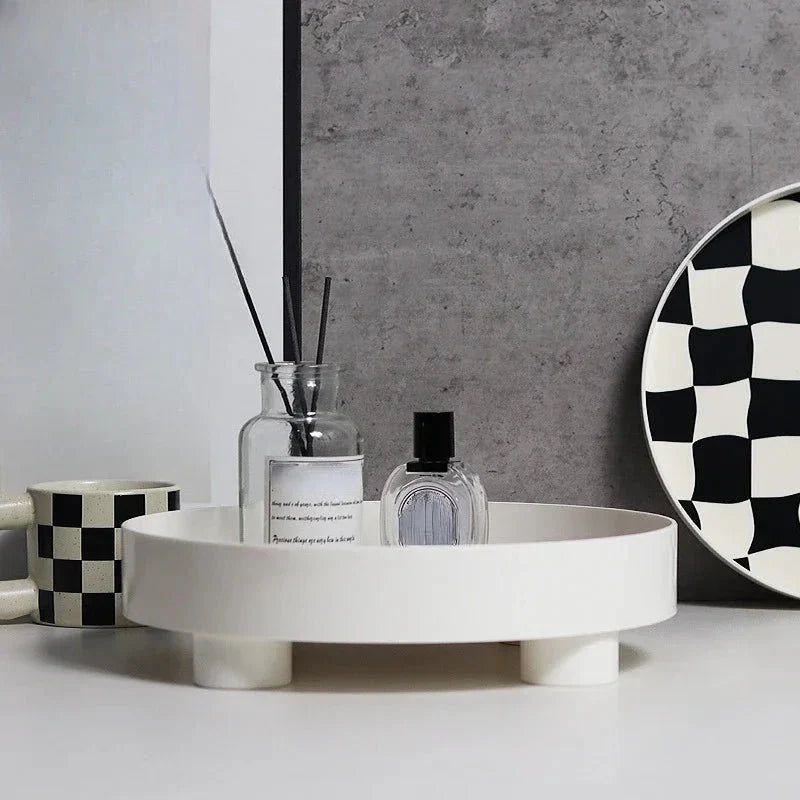 Stornfield | Monochromatic Checkered Storage Tray