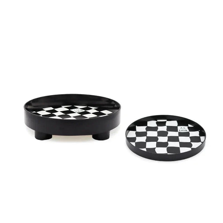 Stornfield | Monochromatic Checkered Storage Tray