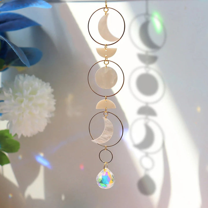Stornfield | Mother of Pearl Moon Phase Suncatcher