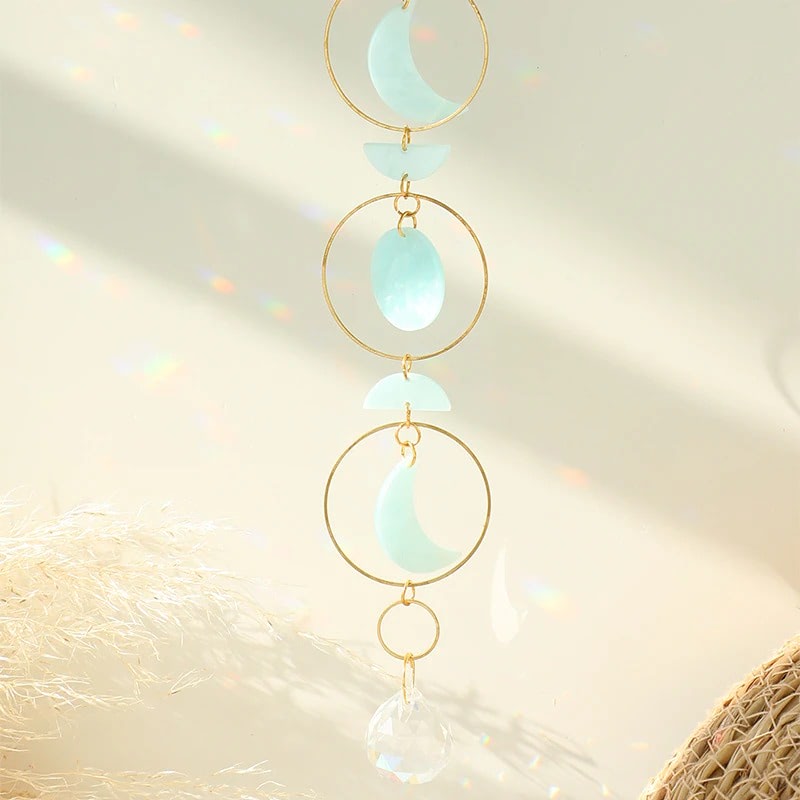 Stornfield | Mother of Pearl Moon Phase Suncatcher