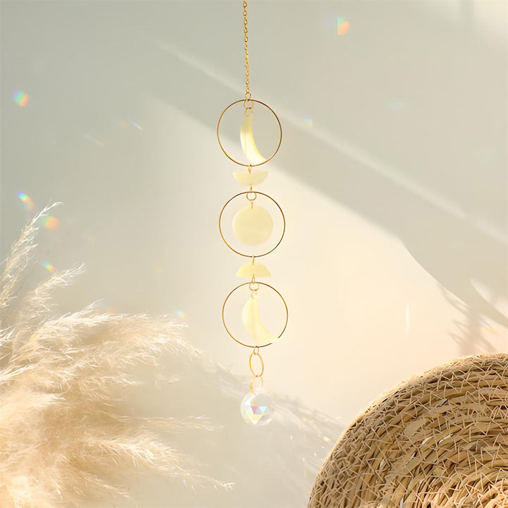 Stornfield | Mother of Pearl Moon Phase Suncatcher