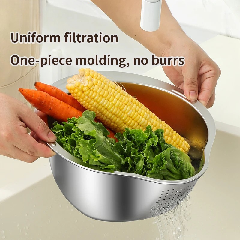 Stornfield Multi-functional Stainless Steel Strainer Bowl and Drainage Colander