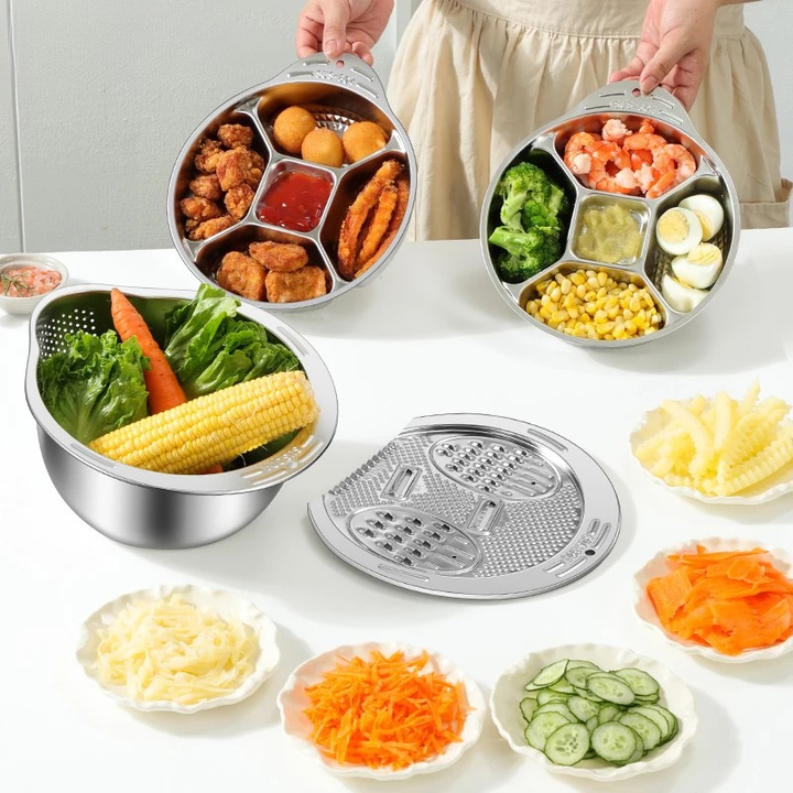 Stornfield Multi-functional Stainless Steel Strainer Bowl and Drainage Colander