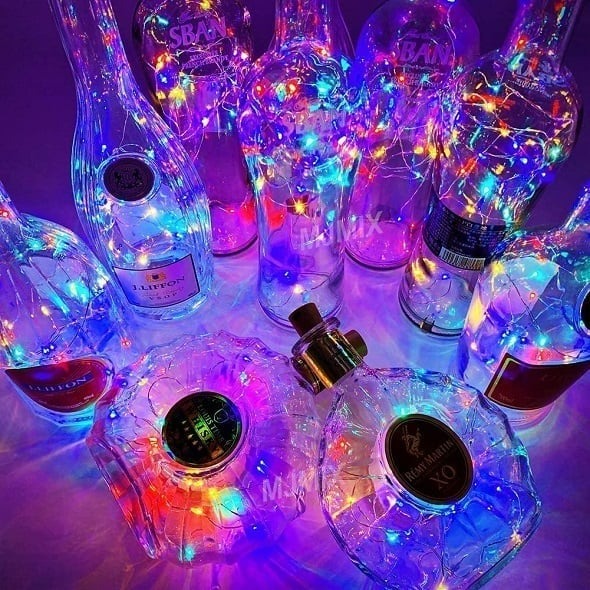 Led Bottle Light Cork Night Light DIY Decor | Stornfield