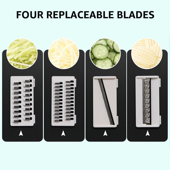 Multifunction Mandoline Slicer Cutter Grater Shredders with Strainer | Stornfield
