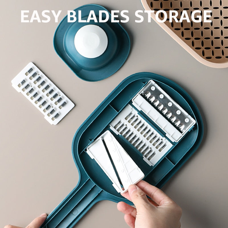 Multifunction Mandoline Slicer Cutter Grater Shredders with Strainer | Stornfield