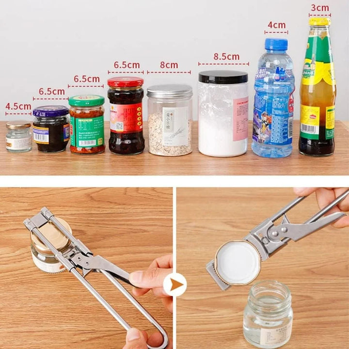 Multifunction Stainless Steel Jar Bottle Opener Manual Kitchen Tool | Stornfield