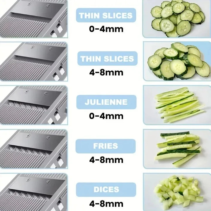 Multifunction Vegetable Cutter Adjustable Slicer Large Capacity Chopper | Stornfield