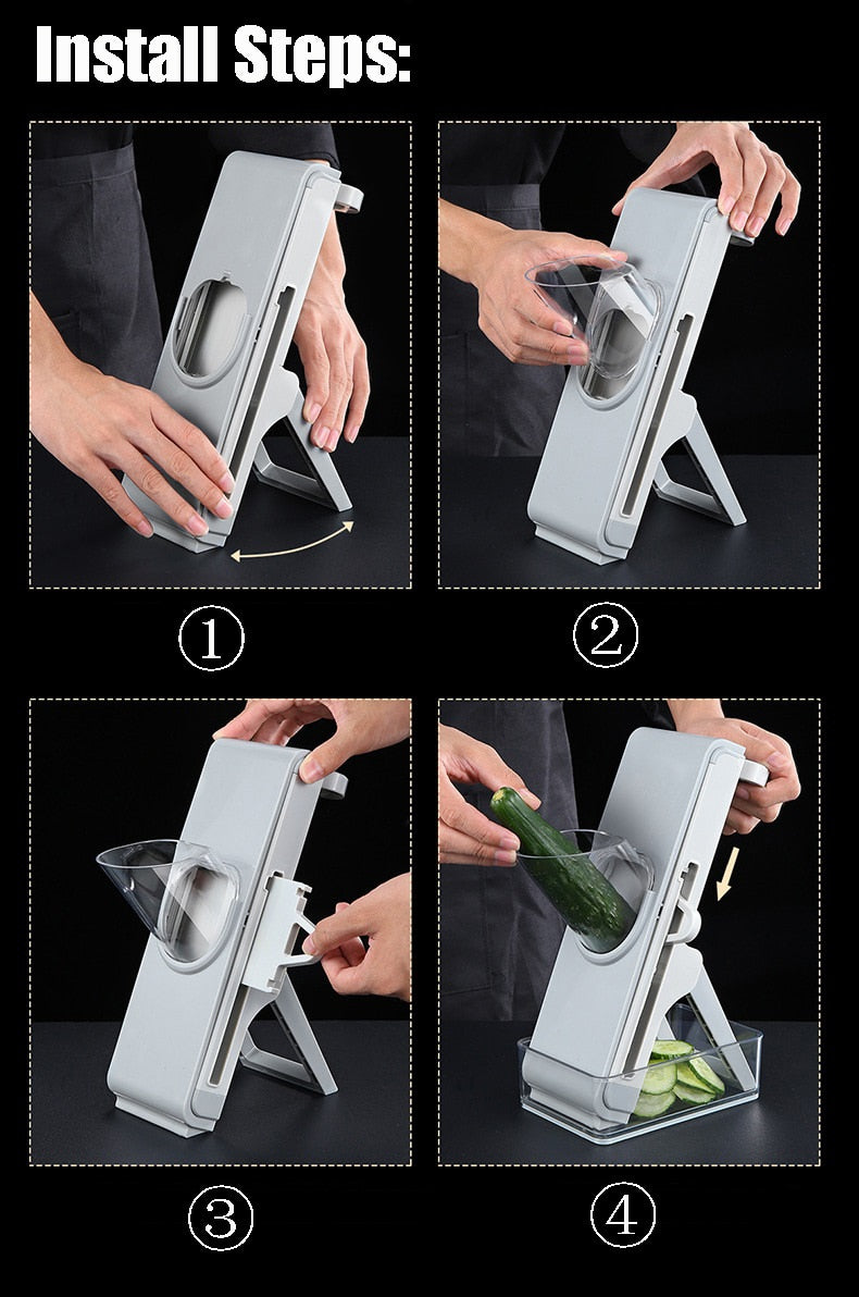 Multifunction Vegetable Cutter Meat Potato Slicer Carrot Grater | Stornfield