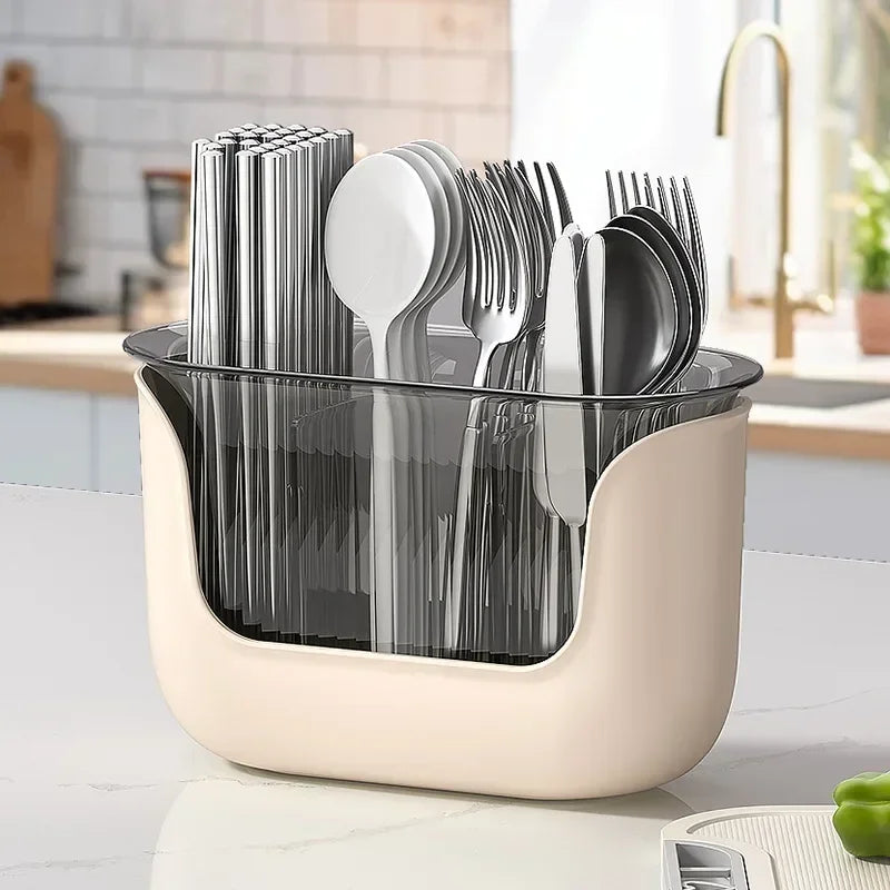 Multifunctional Cutlery Holder and Drain Storage Basket Utensils Rack | Stornfield