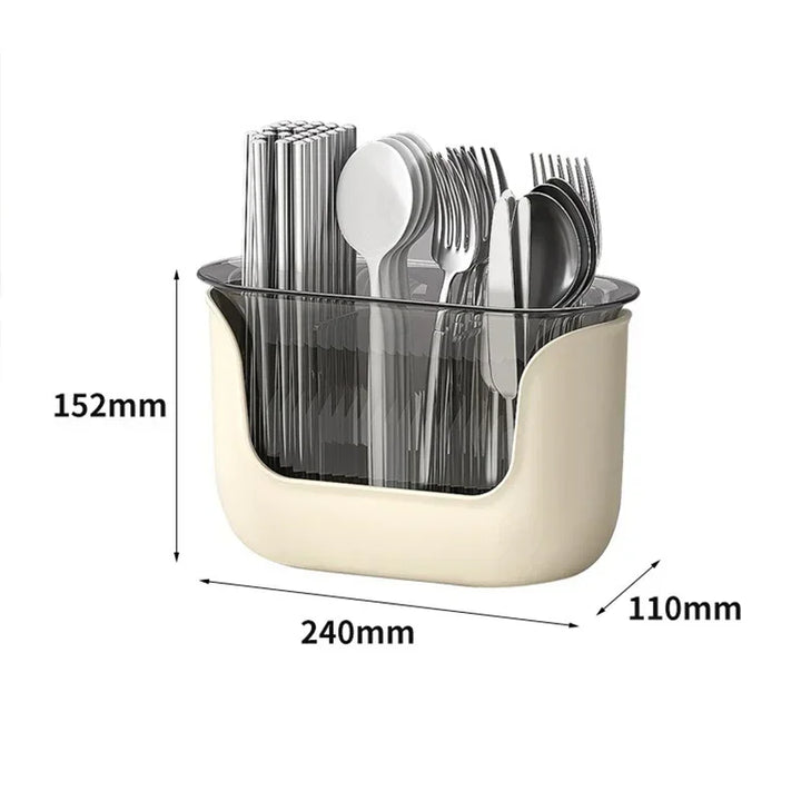 Multifunctional Cutlery Holder and Drain Storage Basket Utensils Rack | Stornfield