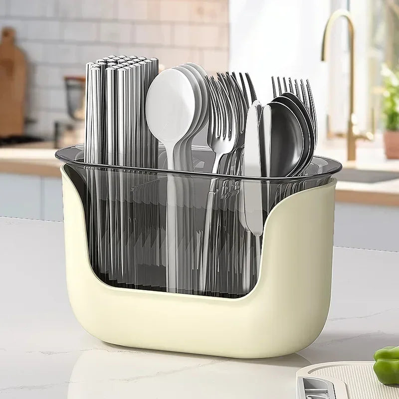 Multifunctional Cutlery Holder and Drain Storage Basket Utensils Rack | Stornfield